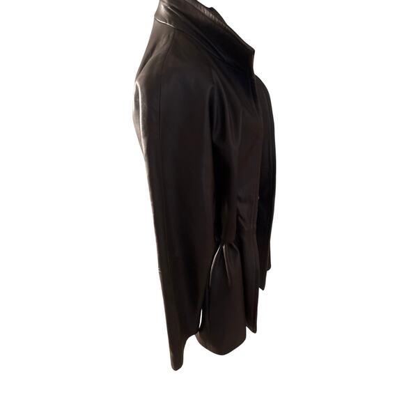 LNR Glove Tanned Leather Jacket Size M Buttery Brown Model Off Duty - Picture 7 of 12